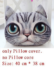 Load image into Gallery viewer, 40cm*38cm New 3D cat emoji Pillow cushion Personality Car Cushion Creative Cat shape Nap smiley face pillow Cute seat coussin-42-