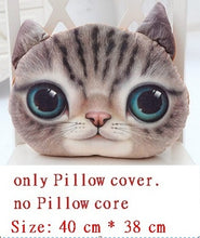 Load image into Gallery viewer, 40cm*38cm New 3D cat emoji Pillow cushion Personality Car Cushion Creative Cat shape Nap smiley face pillow Cute seat coussin-42-