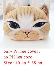 Load image into Gallery viewer, 40cm*38cm New 3D cat emoji Pillow cushion Personality Car Cushion Creative Cat shape Nap smiley face pillow Cute seat coussin-42-