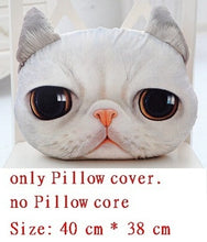 Load image into Gallery viewer, 40cm*38cm New 3D cat emoji Pillow cushion Personality Car Cushion Creative Cat shape Nap smiley face pillow Cute seat coussin-42-