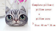 Load image into Gallery viewer, 40cm*38cm New 3D cat emoji Pillow cushion Personality Car Cushion Creative Cat shape Nap smiley face pillow Cute seat coussin-42-