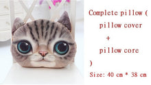Load image into Gallery viewer, 40cm*38cm New 3D cat emoji Pillow cushion Personality Car Cushion Creative Cat shape Nap smiley face pillow Cute seat coussin-42-