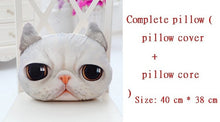 Load image into Gallery viewer, 40cm*38cm New 3D cat emoji Pillow cushion Personality Car Cushion Creative Cat shape Nap smiley face pillow Cute seat coussin-42-