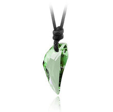Load image into Gallery viewer, Austrian Crystal The teeth of the Wolf pendant chains long Leather men jewelry necklace 10 colours--149--
