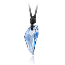 Load image into Gallery viewer, Austrian Crystal The teeth of the Wolf pendant chains long Leather men jewelry necklace 10 colours--149--