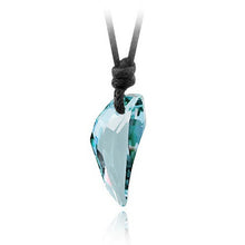 Load image into Gallery viewer, Austrian Crystal The teeth of the Wolf pendant chains long Leather men jewelry necklace 10 colours--149--