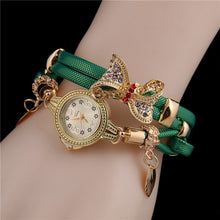 Load image into Gallery viewer, MINHIN Butterfly Retro Bracelet Watches Women Lovely Wedding Quartz Wrist Watches 6 Colors Rhinestone Delicate Female Watch--179--