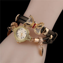 Load image into Gallery viewer, MINHIN Butterfly Retro Bracelet Watches Women Lovely Wedding Quartz Wrist Watches 6 Colors Rhinestone Delicate Female Watch--179--