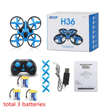 Load image into Gallery viewer, JJRC H36 Mini Drone RC Drone Quadcopters Headless Mode One Key Return RC Helicopter VS JJRC H8 Mini H20 Dron Best Toys For Kids ---52---