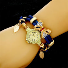 Load image into Gallery viewer, MINHIN Butterfly Retro Bracelet Watches Women Lovely Wedding Quartz Wrist Watches 6 Colors Rhinestone Delicate Female Watch--179--