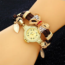 Load image into Gallery viewer, MINHIN Butterfly Retro Bracelet Watches Women Lovely Wedding Quartz Wrist Watches 6 Colors Rhinestone Delicate Female Watch--179--