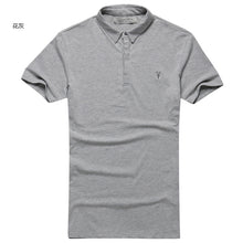 Load image into Gallery viewer, AS Men Polo Shirt Classic Summer Style Short Sleeve Polo Homme Casual Mens Solid Polo Shirt Brands Logo Cotton Top quality--109--