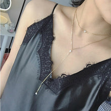 Load image into Gallery viewer, Free shipping! New fashion holiday Seaside resort beach jewelry crystal triangle water drop U shape Star moon chains necklace--163--