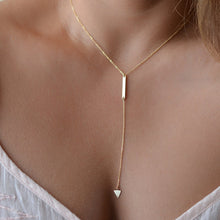 Load image into Gallery viewer, Free shipping! New fashion holiday Seaside resort beach jewelry crystal triangle water drop U shape Star moon chains necklace--163--