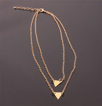 Load image into Gallery viewer, Free shipping! New fashion holiday Seaside resort beach jewelry crystal triangle water drop U shape Star moon chains necklace--163--