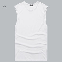 Load image into Gallery viewer, Summer Fitness Men Tank Top sleeveless vest men cotton tank top t-shirt men Singlet Mens Bodybuilding casual Brand Clothing--118--