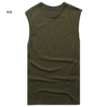 Load image into Gallery viewer, Summer Fitness Men Tank Top sleeveless vest men cotton tank top t-shirt men Singlet Mens Bodybuilding casual Brand Clothing--118--
