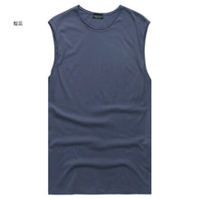 Load image into Gallery viewer, Summer Fitness Men Tank Top sleeveless vest men cotton tank top t-shirt men Singlet Mens Bodybuilding casual Brand Clothing--118--
