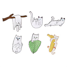 Load image into Gallery viewer, Miss Zoe 2~8pcs/set Cat Dog Hippo Kitten Puppy Totoro Brooch Button Pins Denim Jacket Pin Badge Animal Jewelry Gift for Kids--172--