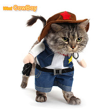 Load image into Gallery viewer, Funny Pet Costume Cowboy Cosplay Suit Halloween Christmas Costume Puppy Suit Dressing Up Party Clothes For Dog Costume  a cat--55--