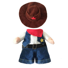 Load image into Gallery viewer, Funny Pet Costume Cowboy Cosplay Suit Halloween Christmas Costume Puppy Suit Dressing Up Party Clothes For Dog Costume  a cat--55--