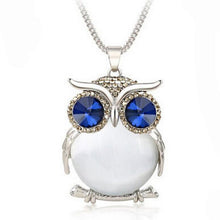 Load image into Gallery viewer, LNRRABC Women Sweater Chain Necklace Owl Design Rhinestones Crystal Pendant Necklaces Jewelry Clothing Accessories Drop Shipping--166--