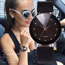 Load image into Gallery viewer, Vansvar Women Watch Luxury Brand Casual Simple Quartz Clock For Women Leather Strap Wrist Watch Reloj Mujer Drop Shipping --194--