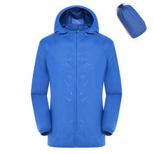 Load image into Gallery viewer, Men Women Quick Dry Hiking Jacket Waterproof Sun&amp;UV Protection Coats Outdoor Sport Skin Jackets Summer autumn Rain Thin Jackets---73---
