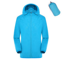 Load image into Gallery viewer, Men Women Quick Dry Hiking Jacket Waterproof Sun&amp;UV Protection Coats Outdoor Sport Skin Jackets Summer autumn Rain Thin Jackets---73---