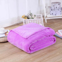 Load image into Gallery viewer, Home Textile Solid Air/Sofa/Bedding Throws Flannel Blanket Winter Warm Soft Bedsheet 100*140cm 150/180*200cm 200*230c-34-
