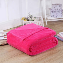 Load image into Gallery viewer, Home Textile Solid Air/Sofa/Bedding Throws Flannel Blanket Winter Warm Soft Bedsheet 100*140cm 150/180*200cm 200*230c-34-