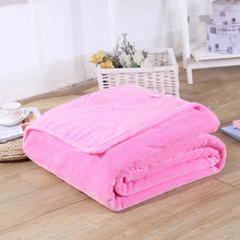 Load image into Gallery viewer, Home Textile Solid Air/Sofa/Bedding Throws Flannel Blanket Winter Warm Soft Bedsheet 100*140cm 150/180*200cm 200*230c-34-