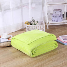 Load image into Gallery viewer, Home Textile Solid Air/Sofa/Bedding Throws Flannel Blanket Winter Warm Soft Bedsheet 100*140cm 150/180*200cm 200*230c-34-