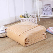 Load image into Gallery viewer, Home Textile Solid Air/Sofa/Bedding Throws Flannel Blanket Winter Warm Soft Bedsheet 100*140cm 150/180*200cm 200*230c-34-