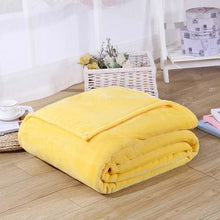 Load image into Gallery viewer, Home Textile Solid Air/Sofa/Bedding Throws Flannel Blanket Winter Warm Soft Bedsheet 100*140cm 150/180*200cm 200*230c-34-