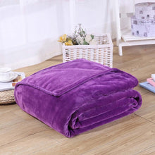 Load image into Gallery viewer, Home Textile Solid Air/Sofa/Bedding Throws Flannel Blanket Winter Warm Soft Bedsheet 100*140cm 150/180*200cm 200*230c-34-