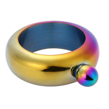 Load image into Gallery viewer, 3.5oz Bangle Bracelet Hip Flask Stainless Steel Funnel Bangle Bracelet Wine Bottle Portable Whiskey Drinkware Alcohol Pot-39-