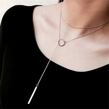 Load image into Gallery viewer, H26 Free Shipping New Fashion Heart Leaf Moon Pendant Necklace Crystal Necklace Women Holiday Beach Statement Jewelry Wholesale--161--