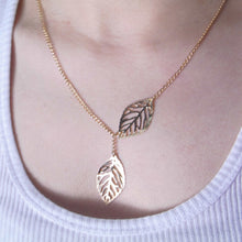 Load image into Gallery viewer, H26 Free Shipping New Fashion Heart Leaf Moon Pendant Necklace Crystal Necklace Women Holiday Beach Statement Jewelry Wholesale--161--