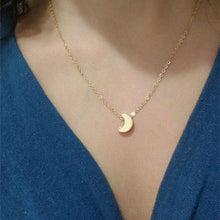 Load image into Gallery viewer, H26 Free Shipping New Fashion Heart Leaf Moon Pendant Necklace Crystal Necklace Women Holiday Beach Statement Jewelry Wholesale--161--