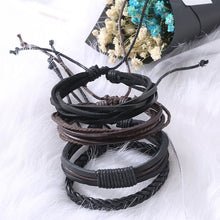 Load image into Gallery viewer, Bracelets &amp; Bangles mens leather bracelets 2018 Pulseira Masculina Jewelry Charm Bileklik Pulseiras Boyfriend Girlfriend--154--