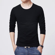 Load image into Gallery viewer, 2018 MRMT men's T shirt 3 Basic colors Long Sleeve Slim T-shirt young men Pure color tee shirt 3XL size O neck Free Shipping--122--