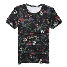 Load image into Gallery viewer, 2018 new spring men's digital printing short sleeved T-shirt cotton casual tops tees Fitness Mens T-shirt brand clothing--121--