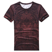 Load image into Gallery viewer, 2018 new spring men's digital printing short sleeved T-shirt cotton casual tops tees Fitness Mens T-shirt brand clothing--121--