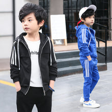 Load image into Gallery viewer, Kids Clothes Boy's Sports Set Kids Clothing Sets Boy Teenagers Sport Suit  School Kids Suit Sets Boys Jackets &amp; Pants Tracksuit --136--