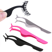 Load image into Gallery viewer, 1pc False Eyelash Tweezers Fake Eye Lash Applicator Eyelash Extension Curler Nipper Auxiliary Clip Clamp Makeup Forceps Tools-28-