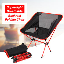 Load image into Gallery viewer, Portable Folding Chair Beach Seat Lightweight Seat For Hiking Fishing Picnic Barbecue For Vocation Casual Camping Fishing Orange---69---