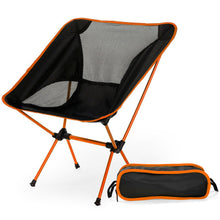 Load image into Gallery viewer, Portable Folding Chair Beach Seat Lightweight Seat For Hiking Fishing Picnic Barbecue For Vocation Casual Camping Fishing Orange---69---