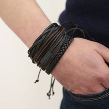Load image into Gallery viewer, Bracelets &amp; Bangles mens leather bracelets 2018 Pulseira Masculina Jewelry Charm Bileklik Pulseiras Boyfriend Girlfriend--154--
