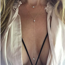 Load image into Gallery viewer, New fashion trendy jewelry copper choker multi layer necklace gift for women Boho Layering Chokers Chockers girl x242--159--